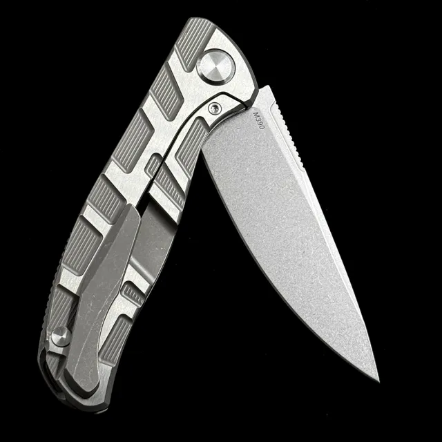Shirogorov F95T CD F95NL Ball Bearing Titanium Handle Knife
