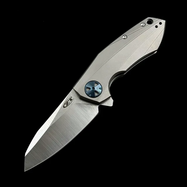 ZT 0456 Ceramics Bearing Folding Knife Mark 204P Titanium Handle Outdoor Camping Hunting EDC Tool Knife