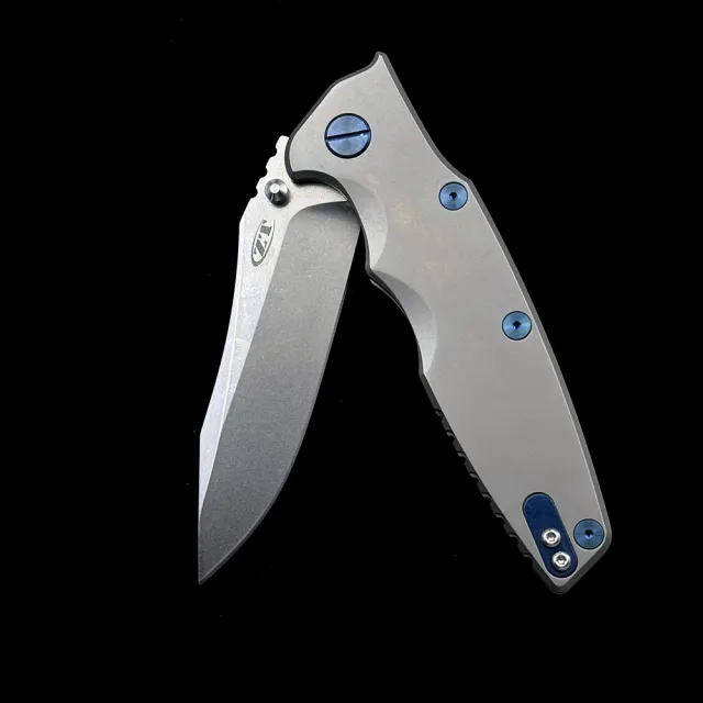 ZT 0392 Ceramic Bearing TC4 Titanium Handle Folding Knife Outdoor Camping Hunting Pocket EDC Tool Knife