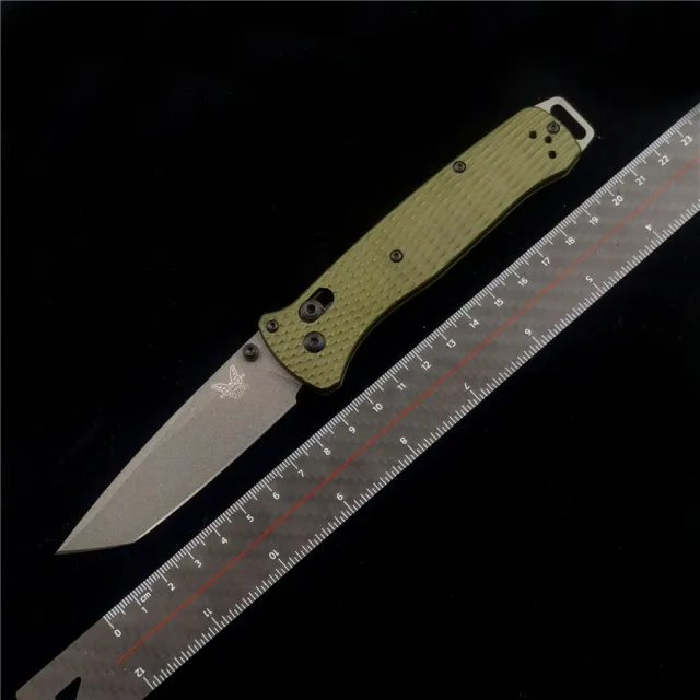 BM 537GY Bailout AXIS Aluminum Handle 3V Blade Folding Knife