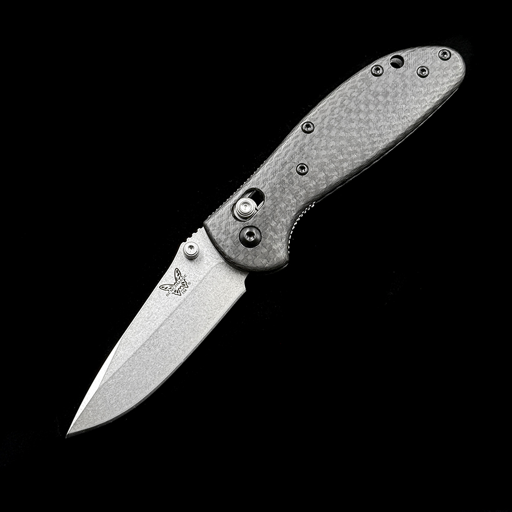 BM MINI 555-1 556-1 Griptilian AXIS Bearing Carbon fiber handle Folding Knife