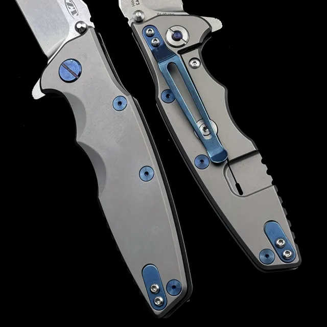 ZT 0392 Ceramic Bearing TC4 Titanium Handle Folding Knife Outdoor Camping Hunting Pocket EDC Tool Knife