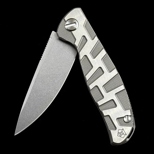 Shirogorov F95T CD F95NL Ball Bearing Titanium Handle Knife