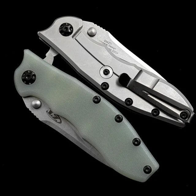 ZT 0562 0562CF Hinderer Flipper  Folding Knife