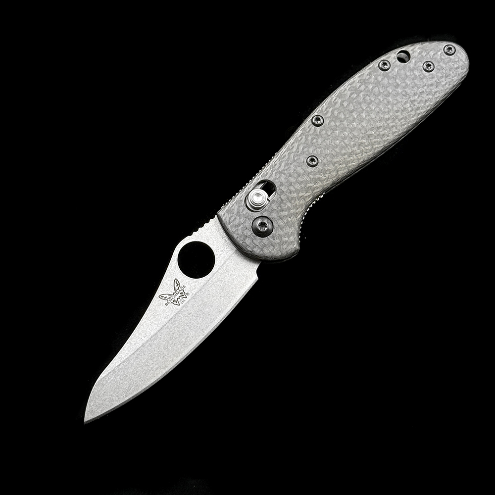 BM MINI 555-1 556-1 Griptilian AXIS Bearing Carbon fiber handle Folding Knife