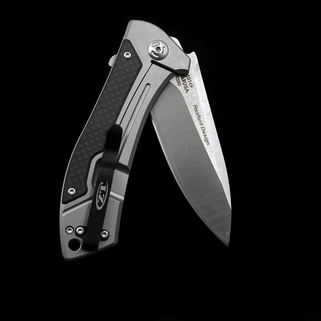 ZT 0801 TODD REXFORD Steel Handle Folding Knife