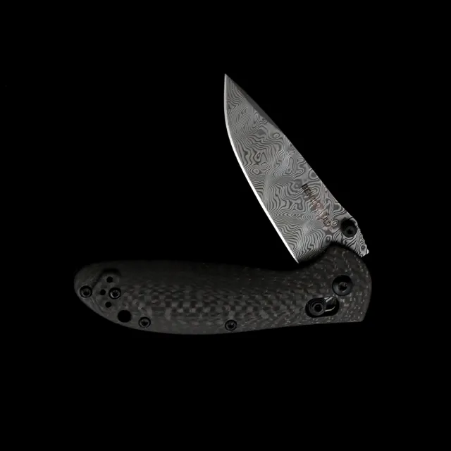 BM 556 Griptilian AXIS Damascus  folding knife