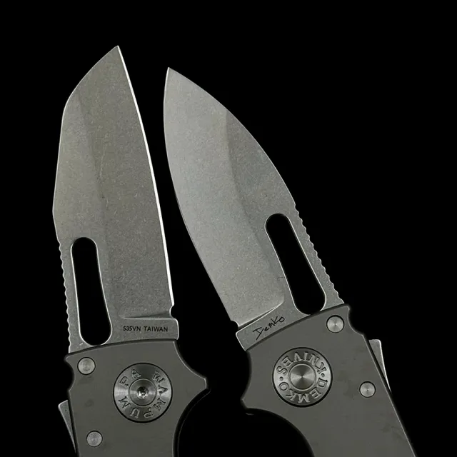 Andrew Demko Shark Cub Deep Carry Ceramic Bearing Titanium Handle Mark S35VN Pocket Folding Tactical Camping Hunting EDC Tool Knife