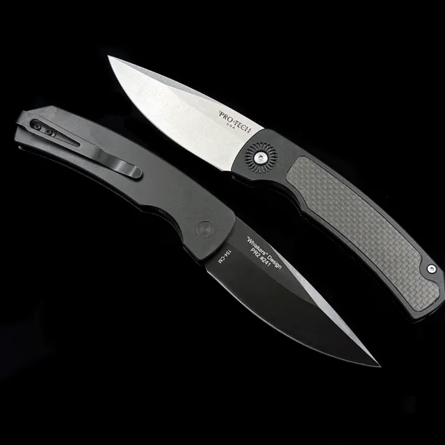 PROTECH BR-2 Whiskers Auto Folding Knife Outdoor Camping Hunting Pocket EDC Tool Knife