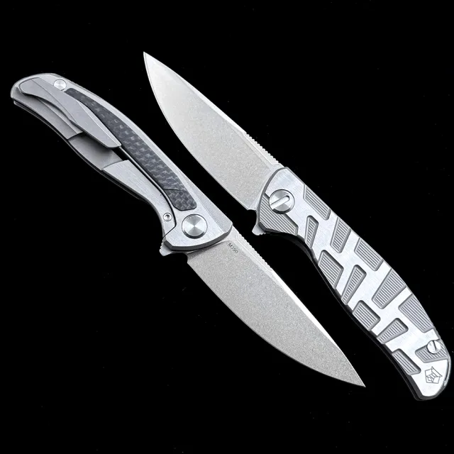 Shirogorov F95T CD F95NL Ball Bearing Titanium Handle Knife