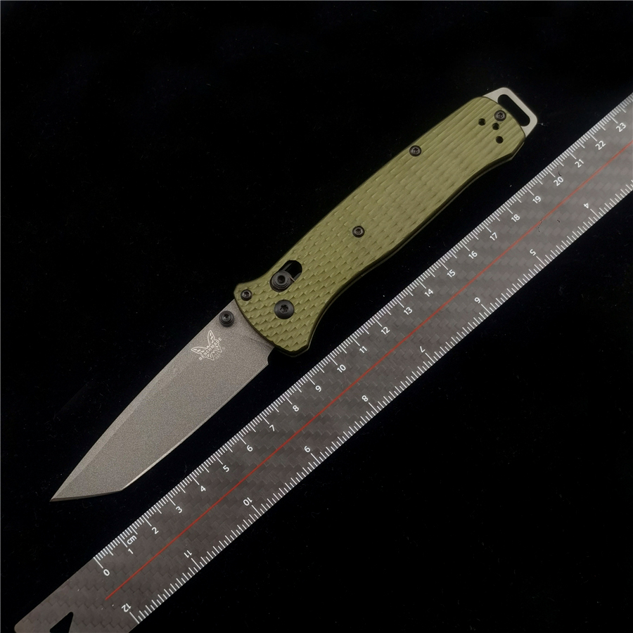 BM 537GY Bailout AXIS Aluminum Handle 3V Blade Folding Knife