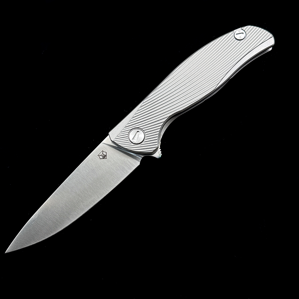 Shirogorov F95 Icebreaker Ball Bearing Titanium Handle m390 Blade  Knife