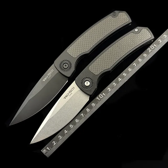 PROTECH BR-2 Whiskers Auto Folding Knife Outdoor Camping Hunting Pocket EDC Tool Knife