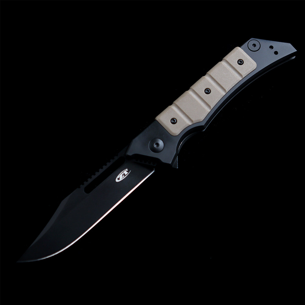 ZT 0223 Flipper Fish Fin KVT Bearing Folding Knife
