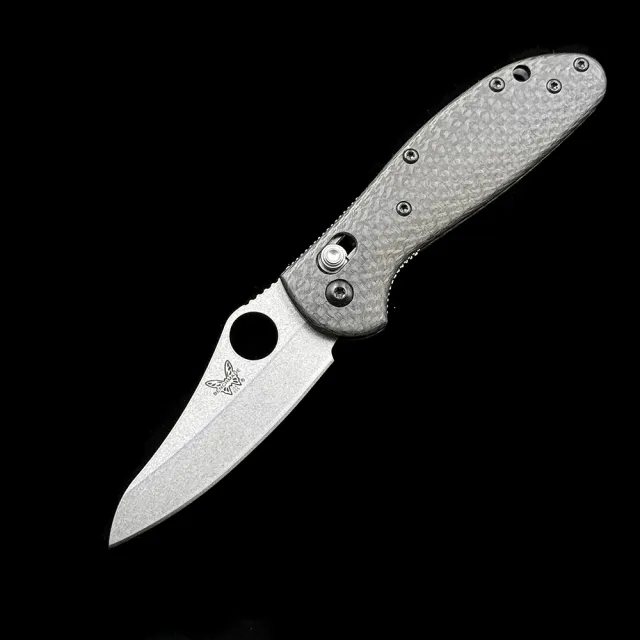 BM MINI 555-1 556-1 Griptilian AXIS Bearing Carbon fiber handle Folding Knife