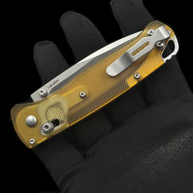 BM 535 PEI BUGOUT AXIS 100% 14C28N blade Folding Knife