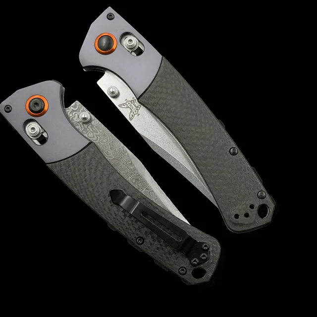 BM 15080-1 Hunt Damascus AXIS Folding Knife