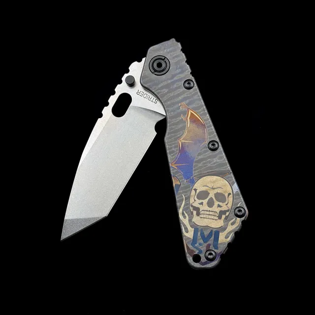 Strider SMF Aluminum +TC4 Titanium Handle Folding Knife