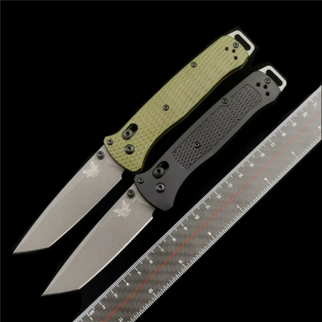BM 537GY Bailout AXIS Aluminum Handle 3V Blade Folding Knife