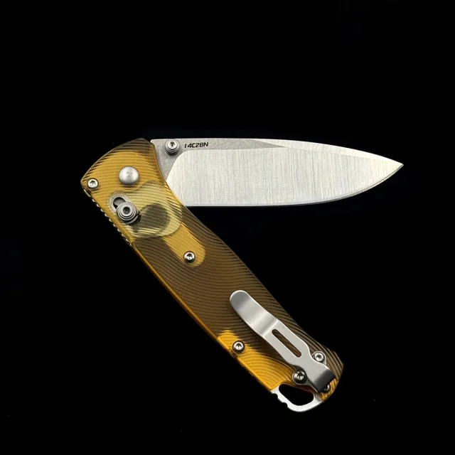 BM 535 PEI BUGOUT AXIS 100% 14C28N blade Folding Knife