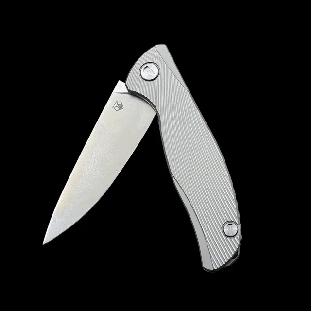 Shirogorov F95 Icebreaker Ball Bearing Titanium Handle m390 Blade  Knife