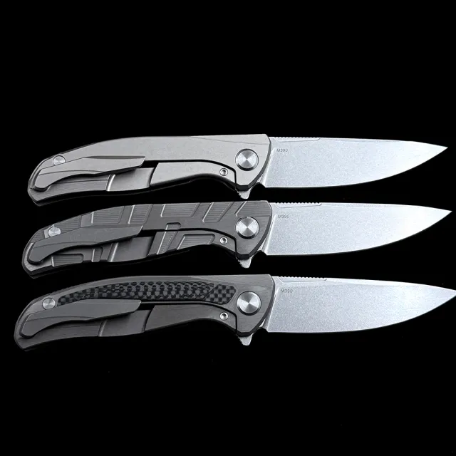 Shirogorov F95T CD F95NL Ball Bearing Titanium Handle Knife