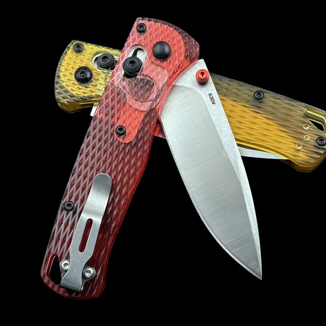 BM 535 Bearing Bugout AXIS PEI/ Acrylic handle Folding Knife