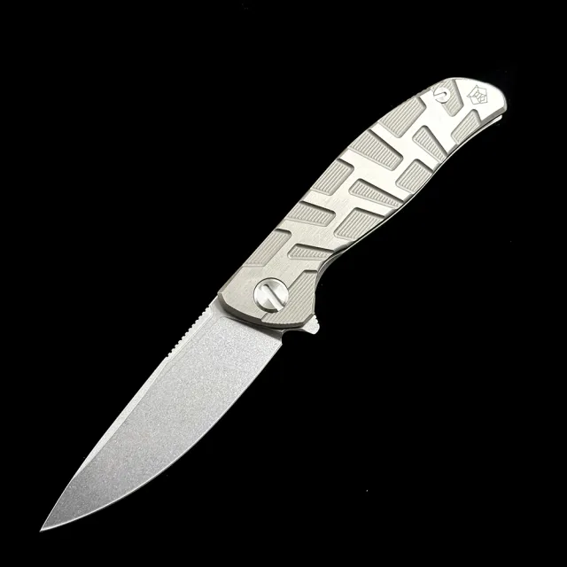 Shirogorov F95T CD F95NL Ball Bearing Titanium Handle Knife