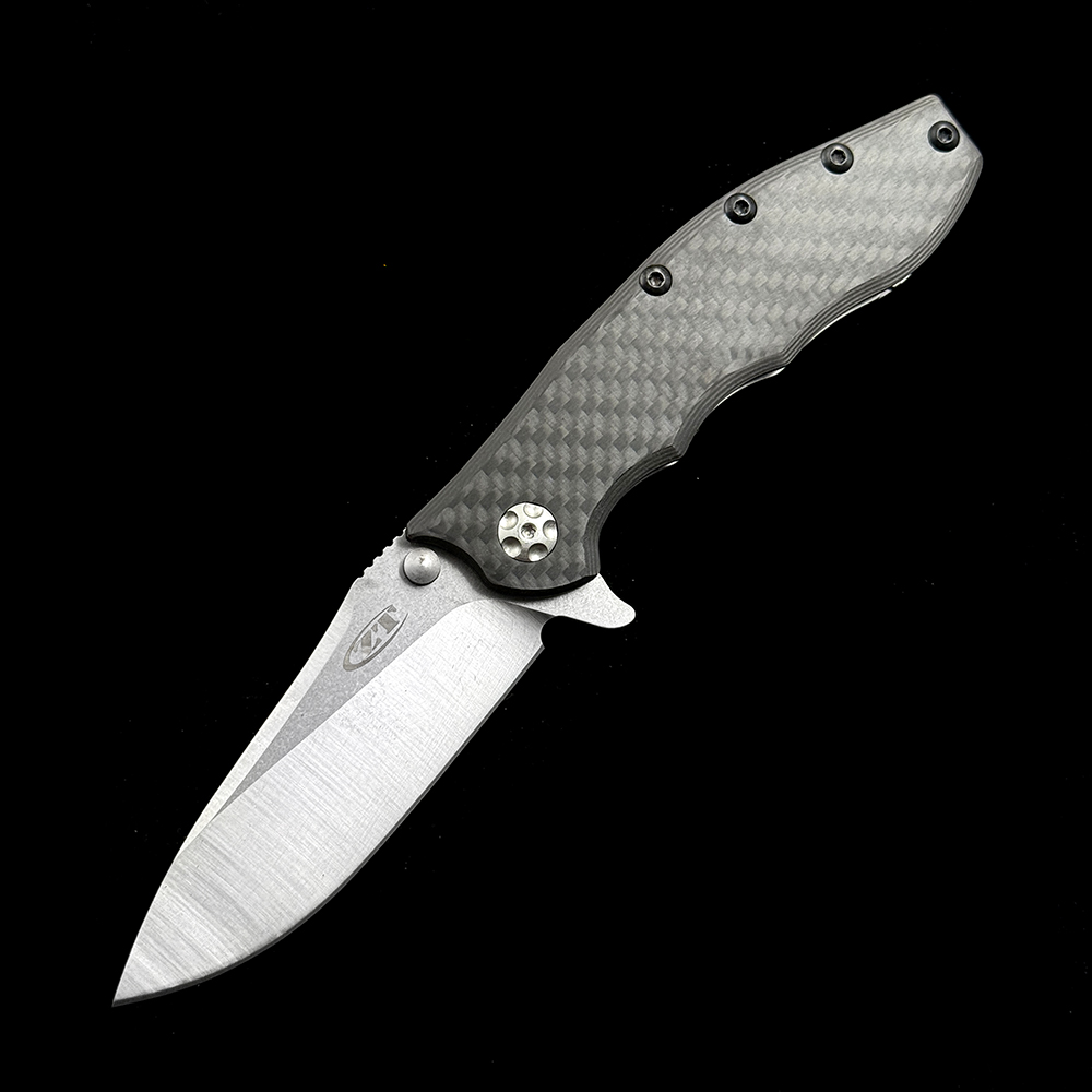 ZT 0562 0562CF Hinderer Flipper  Folding Knife