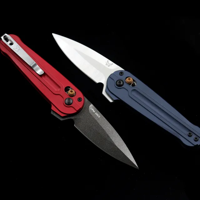 BM 491 Bugout AXIS Folding Knife Aluminum Handles