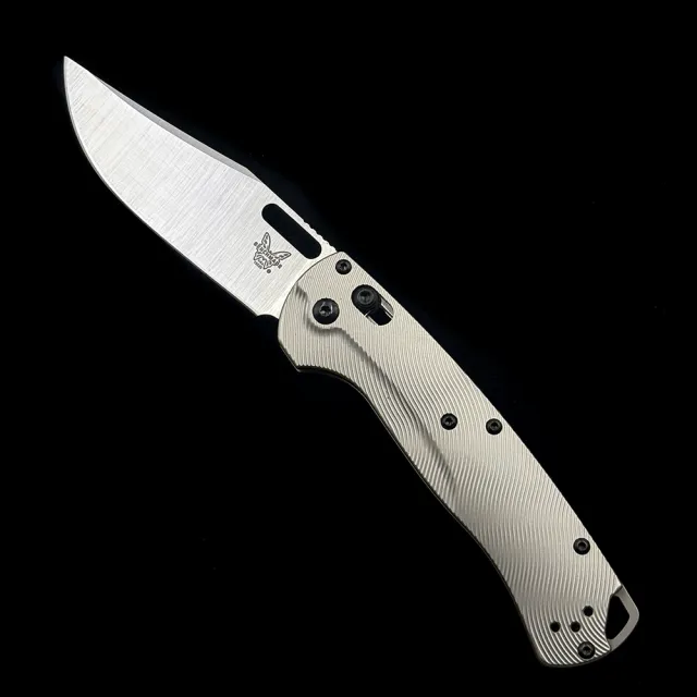 BM 15535 TIP Hunt Taggedout AXIS 100% 14C28N Titanium Folding Knife
