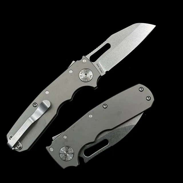 Andrew Demko Shark Cub Deep Carry Ceramic Bearing Titanium Handle Mark S35VN Pocket Folding Tactical Camping Hunting EDC Tool Knife