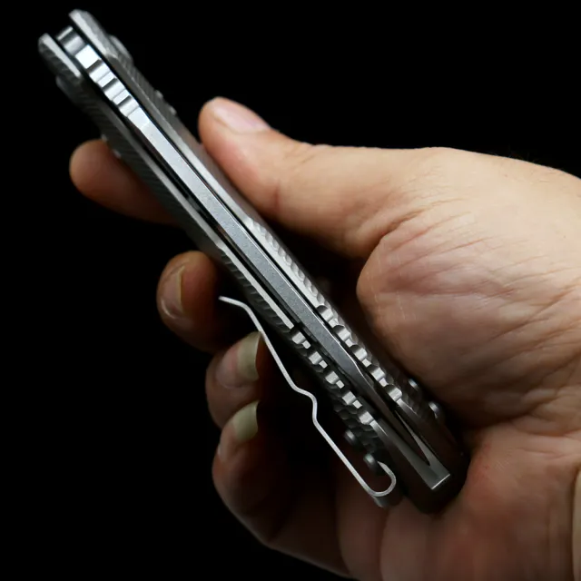 MT MSI RAM-LOK Manual Titanium Handle M390MK Blade Folding Knife