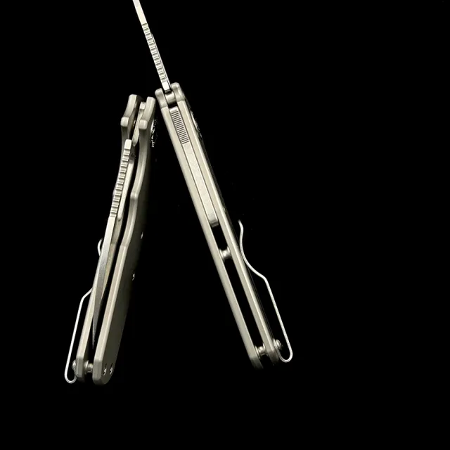 Andrew Demko Shark Cub Deep Carry Ceramic Bearing Titanium Handle Mark S35VN Pocket Folding Tactical Camping Hunting EDC Tool Knife