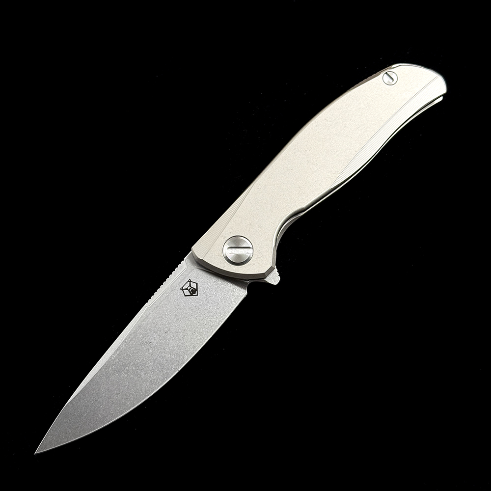 Shirogorov F95T CD F95NL Ball Bearing Titanium Handle Knife