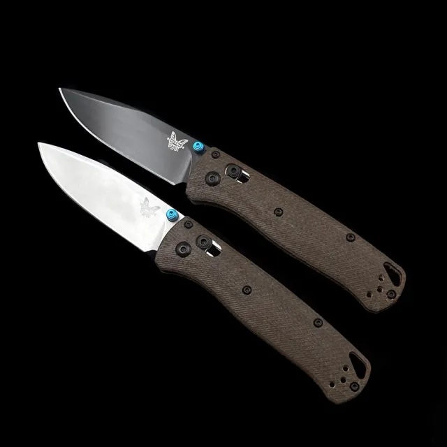 BM 535 Micarta Handle  BUGOUT AXIS Folding Knife