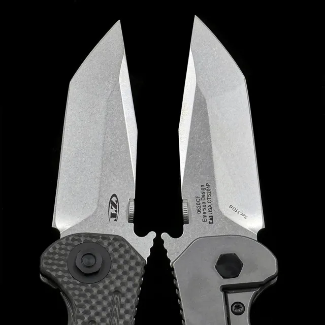 ZT 0620CF Emerson Tanto Carbon Fiber Bearing Folding Knife