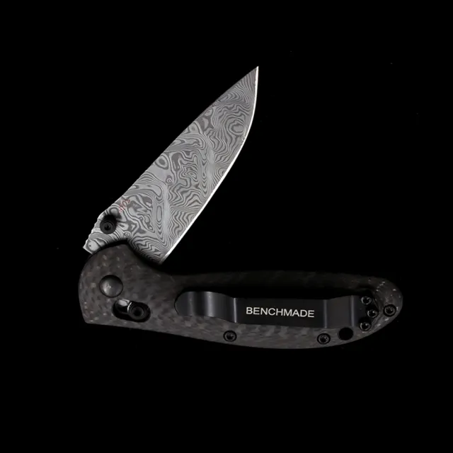 BM 556 Griptilian AXIS Damascus  folding knife