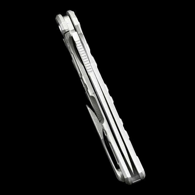 Shirogorov F95T CD F95NL Ball Bearing Titanium Handle Knife