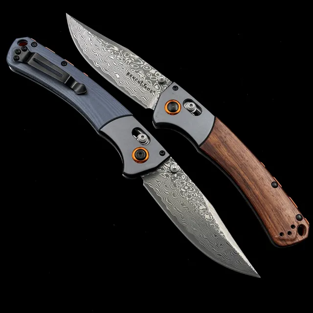 BM 15080-2 Hunt Damascus AXIS Folding Knife