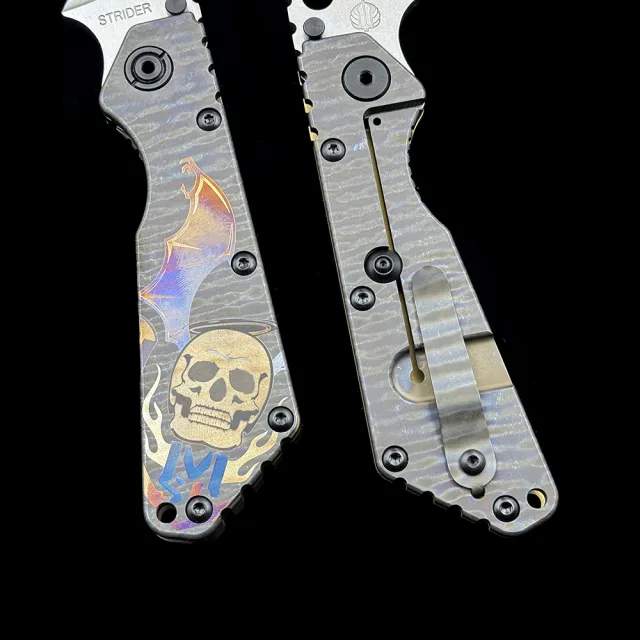 Strider SMF Aluminum +TC4 Titanium Handle Folding Knife