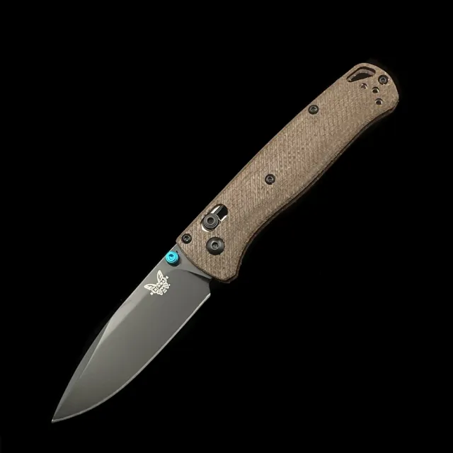 BM 535 Micarta Handle  BUGOUT AXIS Folding Knife
