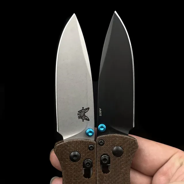 BM 535 Micarta Handle  BUGOUT AXIS Folding Knife