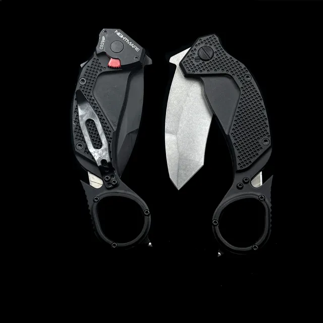 Extrema Ratio Nightmare Karambit Liner Lock Knife Black Aluminum