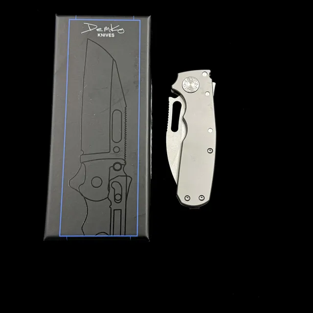 Andrew Demko Shark Cub Deep Carry Ceramic Bearing Titanium Handle Mark S35VN Pocket Folding Tactical Camping Hunting EDC Tool Knife