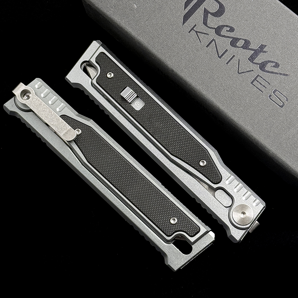 REATE Plus Gravity Double Blade Knife D2 Aluminum+G10 Handle