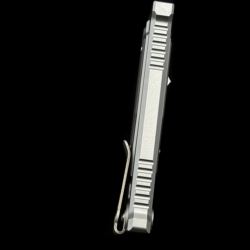 REATE Gravity Double Blade Knife D2 Aluminum+G10 Handle Tactical Fishing Pocket Camping Hunt Outdoor EDC Utility Folding Tool