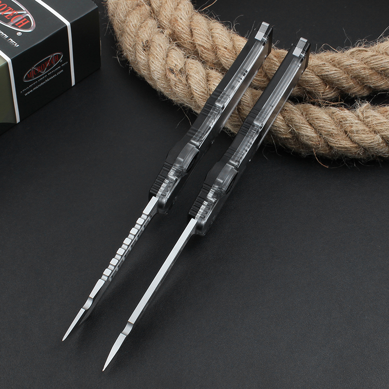 MT 150-10 HALO V 6 Transparent handle  OTF knife