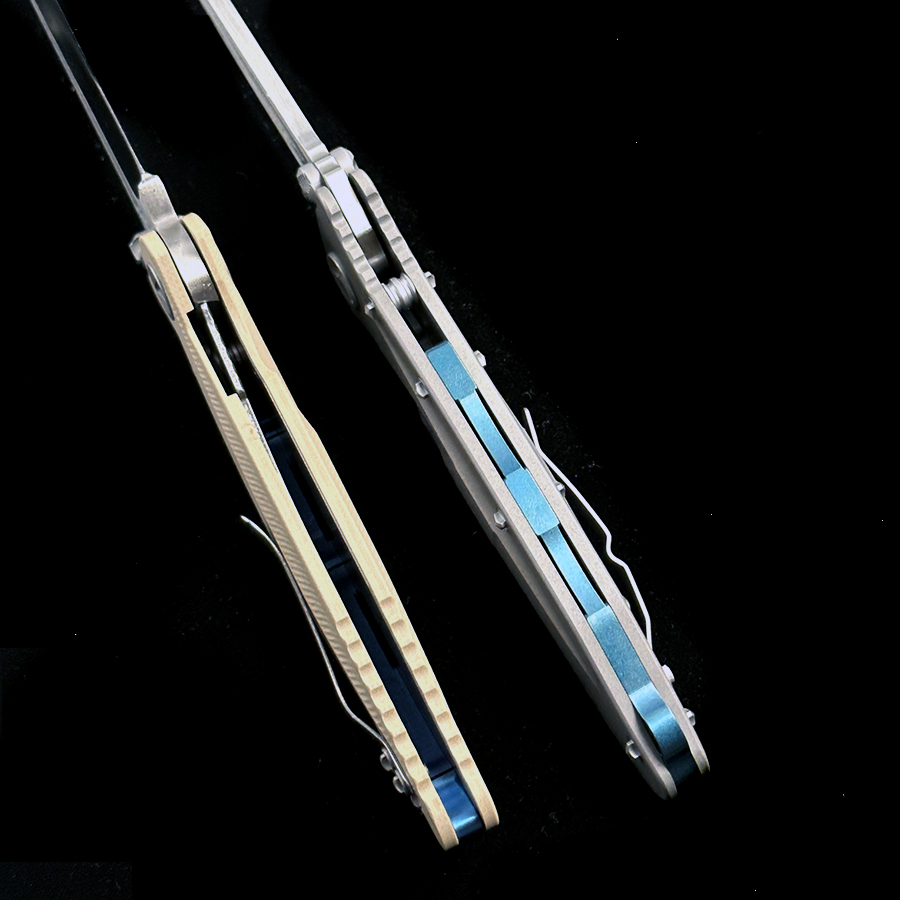 MT Delta Titanium Handle D2 Blade Ceramic Bearings Pocket Survival EDC Tool Camping Hunting Utility Outdoor Folding Knife