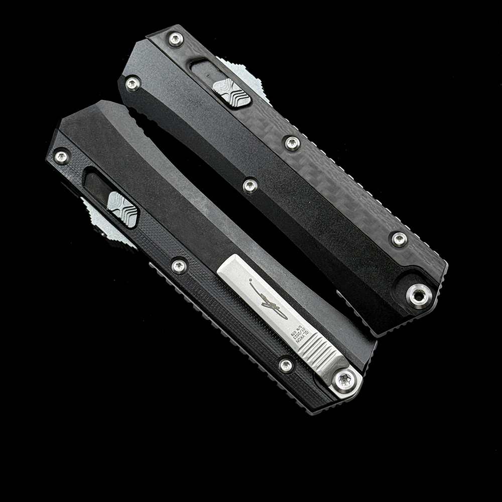 MT GLYKON Carbon fiber/G10 handle M390 blade Automatic knife